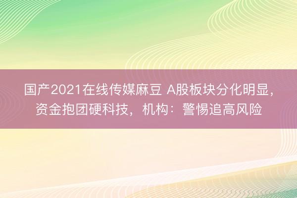 国产2021在线传媒麻豆 A股板块分化明显，资金抱团硬科技，机构：警惕追高风险