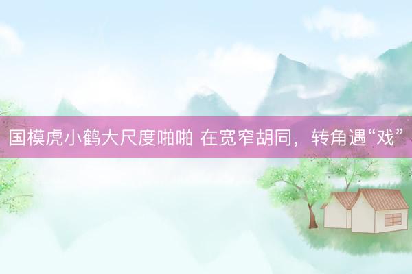 国模虎小鹤大尺度啪啪 在宽窄胡同，转角遇“戏”